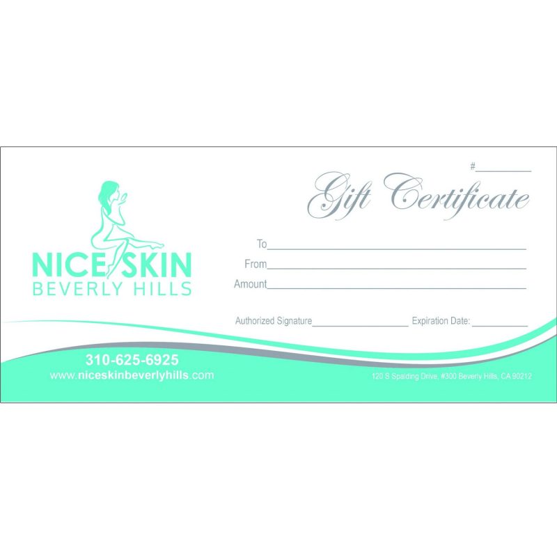 Nice Skin Beverly Hills Gift Certificate